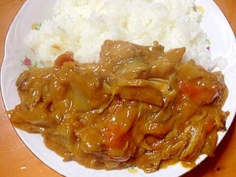 大根と人参と玉ねぎとキノコとチーズのカレー